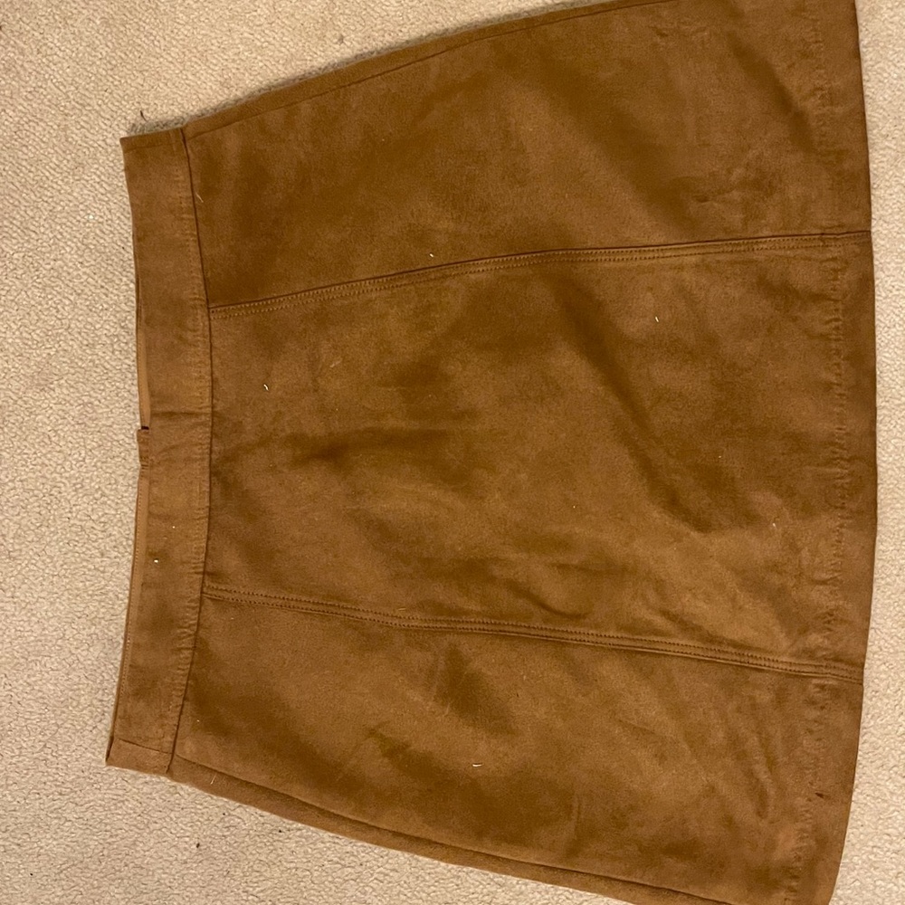 Suede skirt